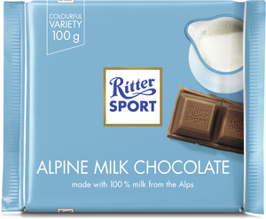 Ritter Sport Alpine mjölkch. 100g 12st