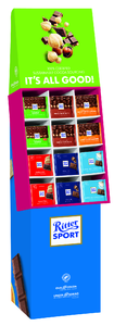 Ritter Sport Mix displ. 100g 128st