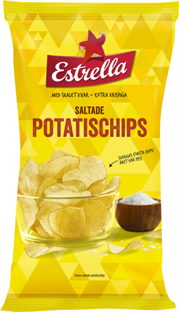 Estrella potatischips 175g 18st