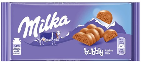 Milka Bubbly Alpenmilch 100g 13st