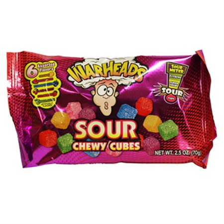 Warheads sour chewy cubes 15st 71g
