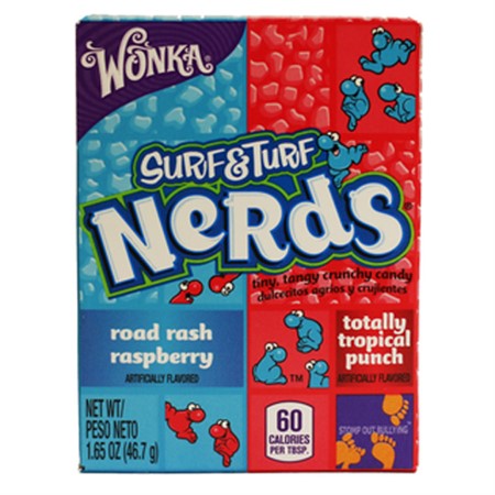 Wonka nerds surf&turf tropical/raspberry 47g 24st