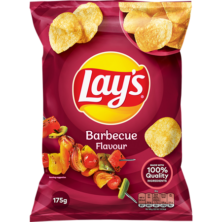 Lays Chips Bbq 175g 18st
