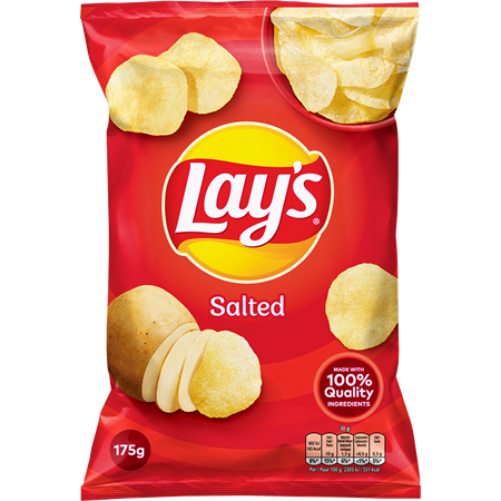 Lays Chips Salted 175g 18st