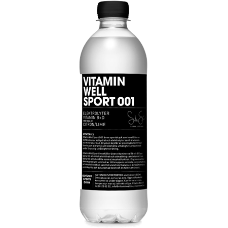 Vitamin Well Sport 001 50cl 12st (Ny flaska)