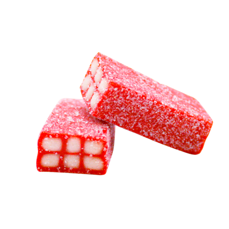 Strawberry Fizzy Bricks 1kg