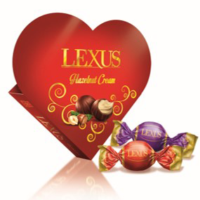 Lexus Hearts Hazelnut 100g 24st