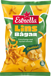 Estrella Linsbågar Cheddar 150g 20st