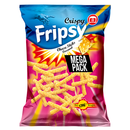 Fripsy Sticks Cheese 120g 12st