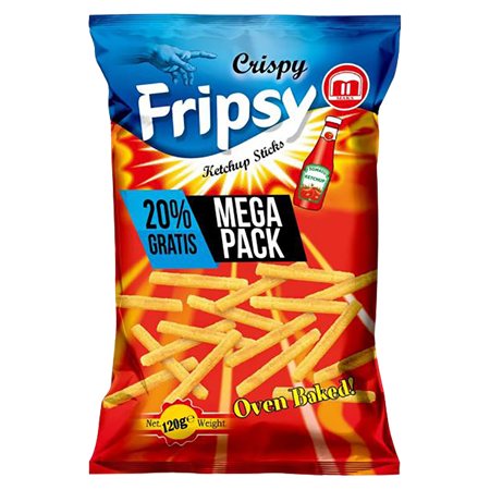 Fripsy Sticks Ketchup 120g 12st