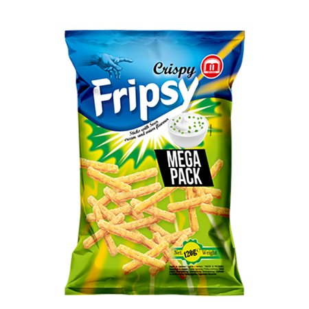 Fripsy Sticks Sourc. & Onion 120g 12st