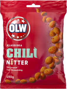 Olw Chili Nuts 150g 16st