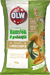 Olw Linschips Ramslök&Gräddfil 90g 12st