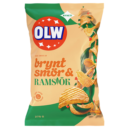 Olw Brynt Smör & Ramslök 275g 18st