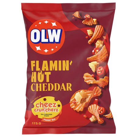 Olw Flaming Hot Cheddar 175g 21st