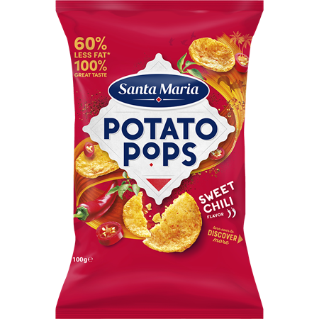 Potato Pops Sweet Chili 100g 10st