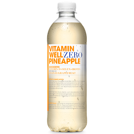 Vitamin Well Zero Pineapple 50cl 12St