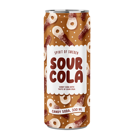 Sour Cola Candy Soda 33cl 24st