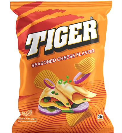 Tiger Chips Ost 70g 12st