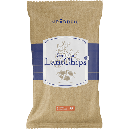 Lantchips Gräddfil 200g 8st