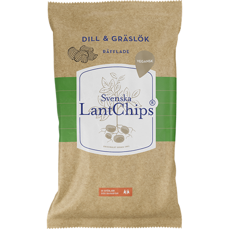 Lantchips Dill & gräslök 200g 8st